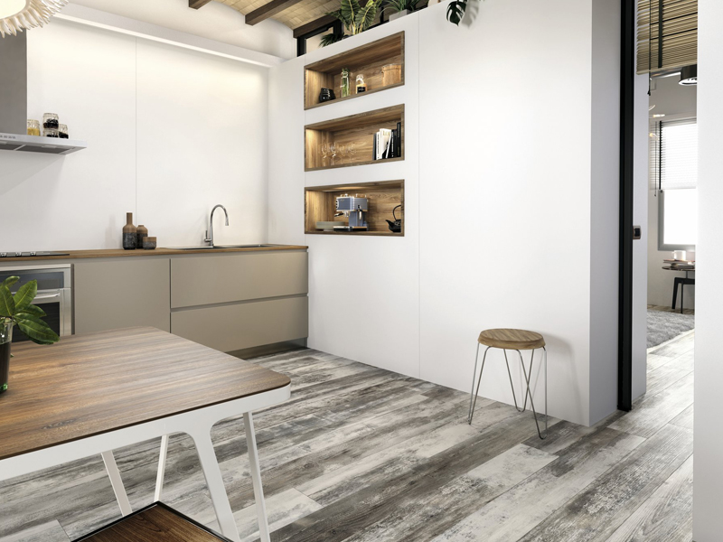 Azulejos y pavimentos - Cocinas - Blanco brillo 120x240